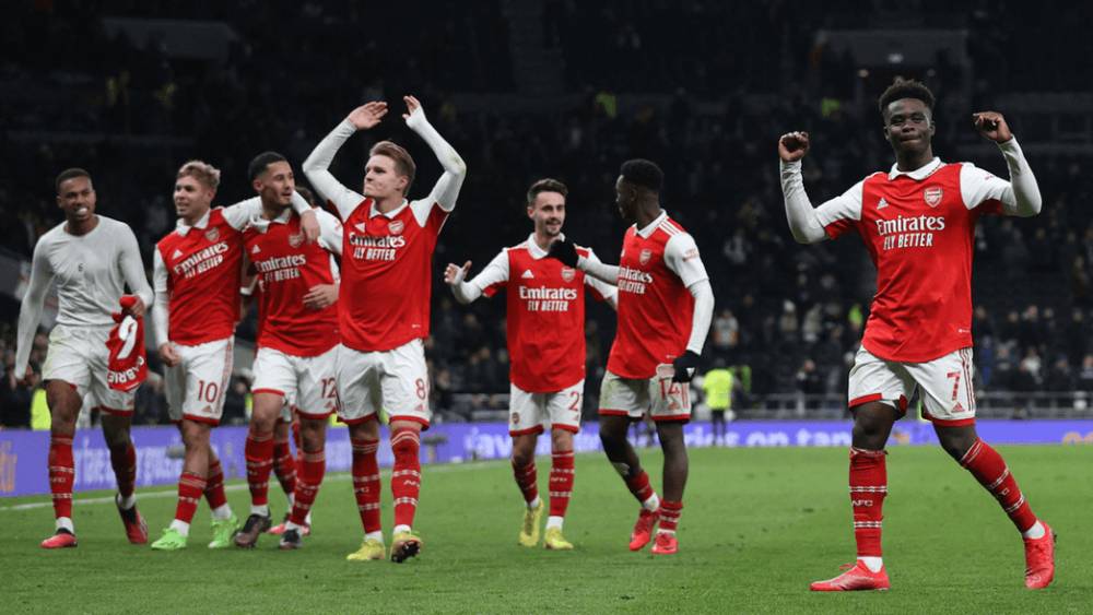 selebrasi gol pemain Arsenal (arsenal.com)