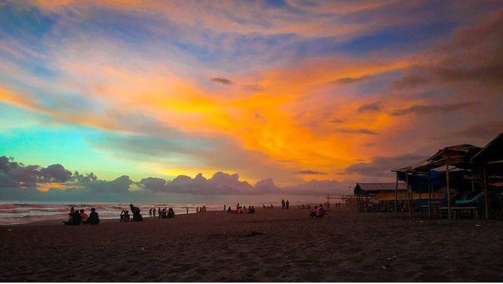 potret senja di pantai bocor Kebumen (instagram.com/irul.oziq)