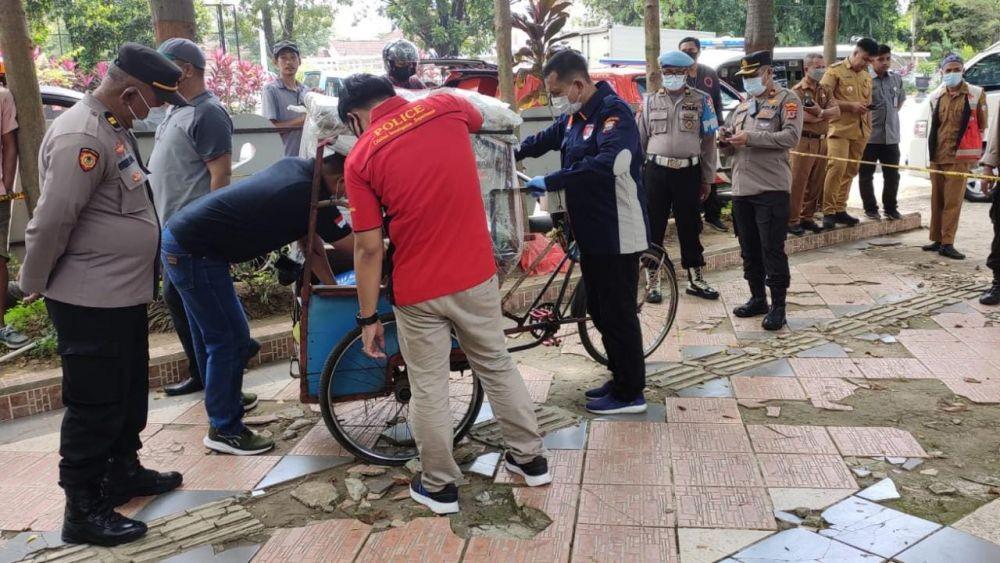 Seorang Tukang Becak di Makassar Tewas depan Kantor Dekranasda Sulsel
