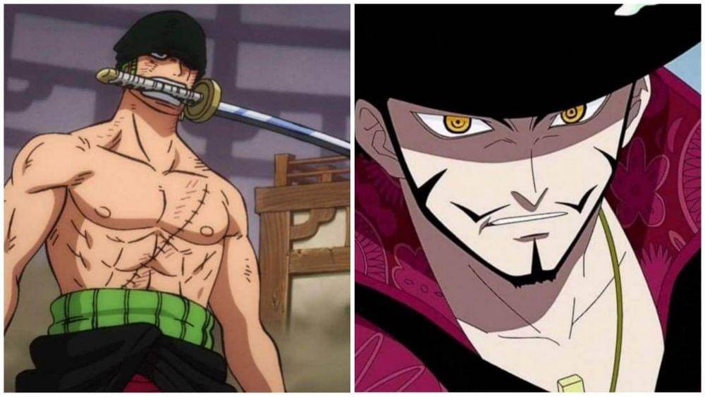 Roronoa Zoro dan Mihawk. (Dok. Toei Animation/One Piece)
