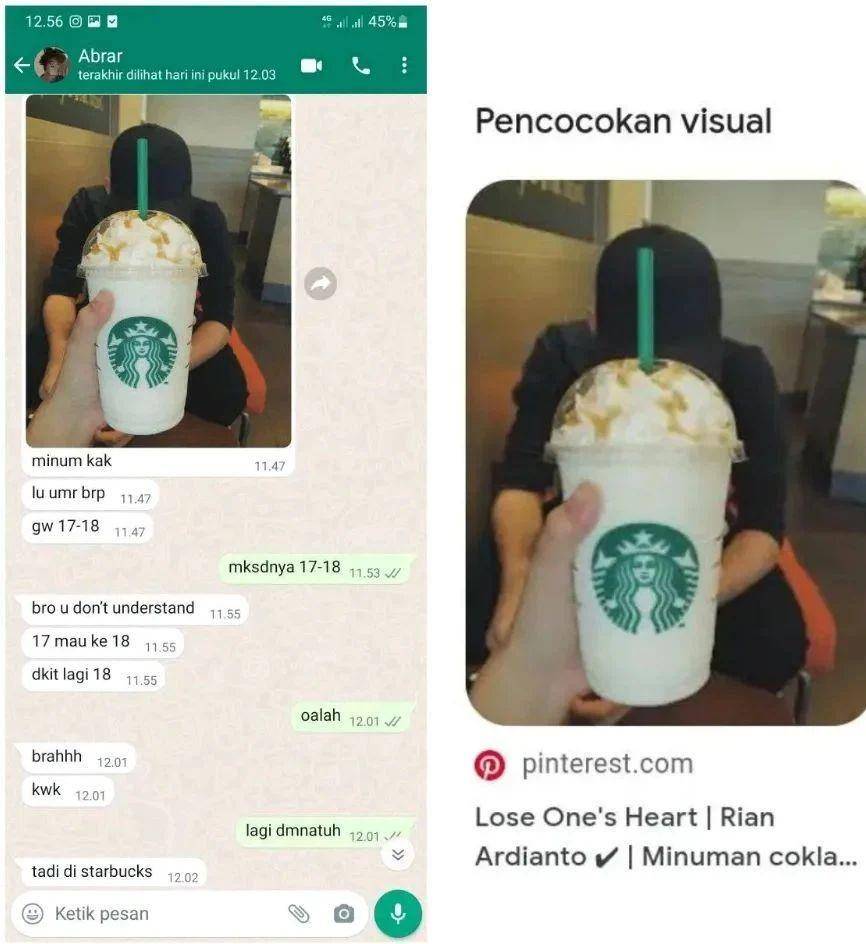 chat ketahuan pamer (instagram.com/recehqq.id)