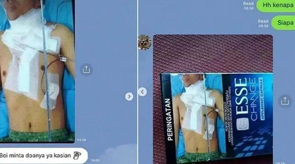 chat ketahuan pamer (instagram.com/drama.sosialmedia)
