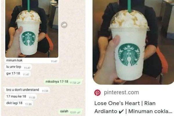 chat ketahuan pamer (instagram.com/recehqq.id)