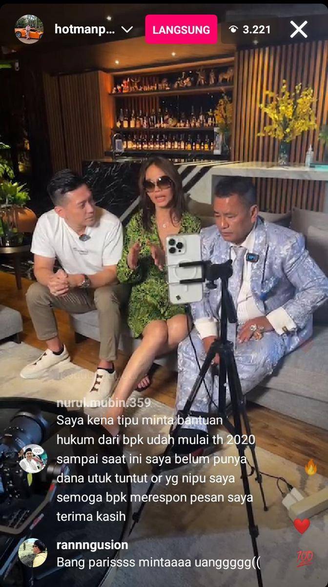 potret Bunda Corla meet up sama para artis (instagram.com/hotmanparisofficial)