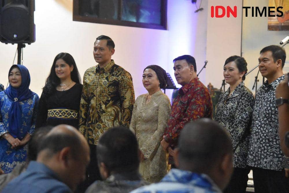 Ketua Umum Partai Demokrat Agus Harimurti Yudhoyono (AHY) bersilahturahmi bersama DPP Lampung Sai. (IDN Times/Tama Yudha Wiguna).