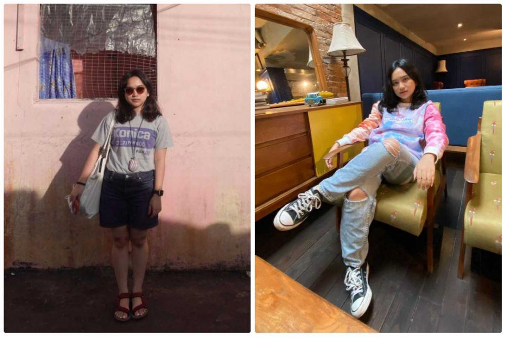 9 Inspirasi Gaya Kasual ala Rachel Amanda, Simpel buat OOTD-an
