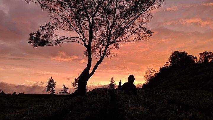 Panorama sunset di Glamping Lakeside Rancabali (instagram.com/lakeside_rancabali)