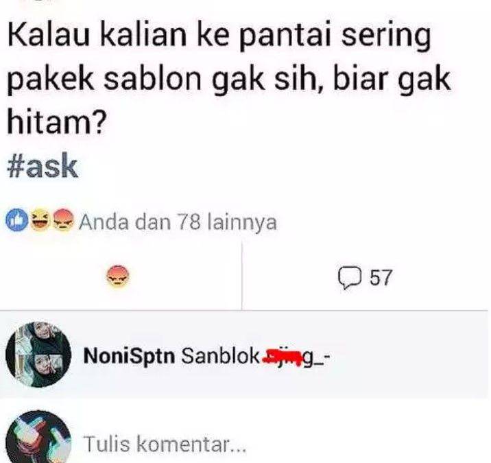 status Facebook asal nyeplos (instagram.com/ngakakkocak)