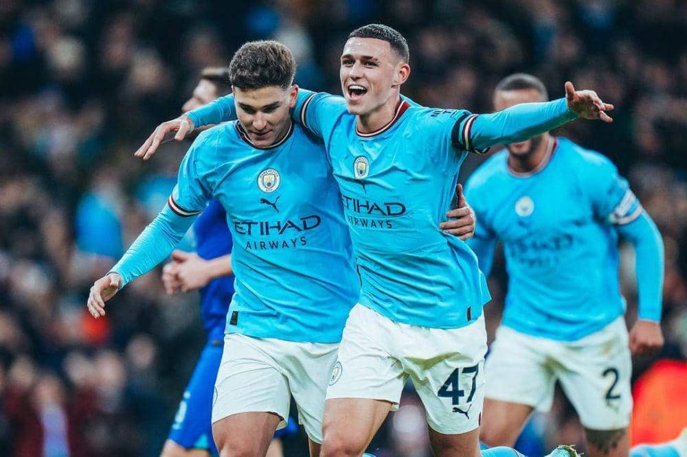 Manchester City ketika mengalahkan Chelsea di pekan 19 EPL 2022/2023. (instagram.com/mancity)