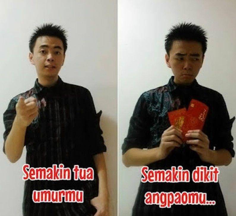 meme minta angpao Imlek (instagram.com/memecomic.id)