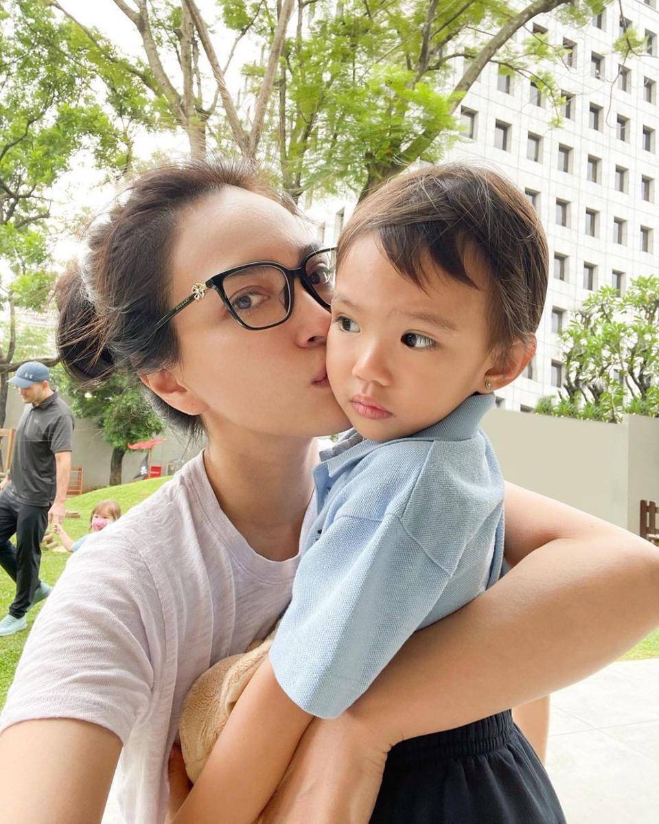 Shandy Aulia temani anak sekolah (Instagram.com/shandyaulia)