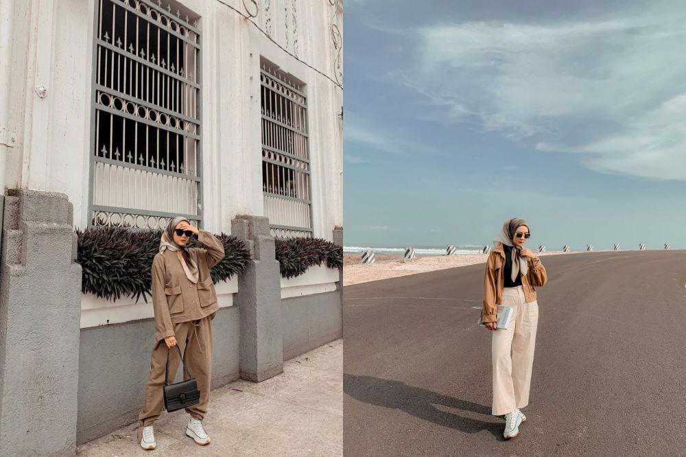 9 Padu Padan Outfit Cewek Bumi ala Ria Noviara, Pesonanya Kece!