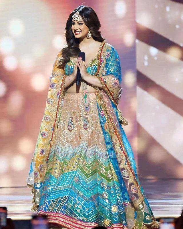 Harnaaz Sandhu di Malam Final Miss Universe 2022 (Instagram.com/thaisashes)
