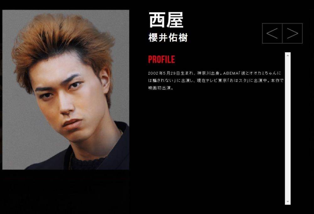 Informasi soal pemeran Nishiya dari situs High and Low. (high-low.jp)