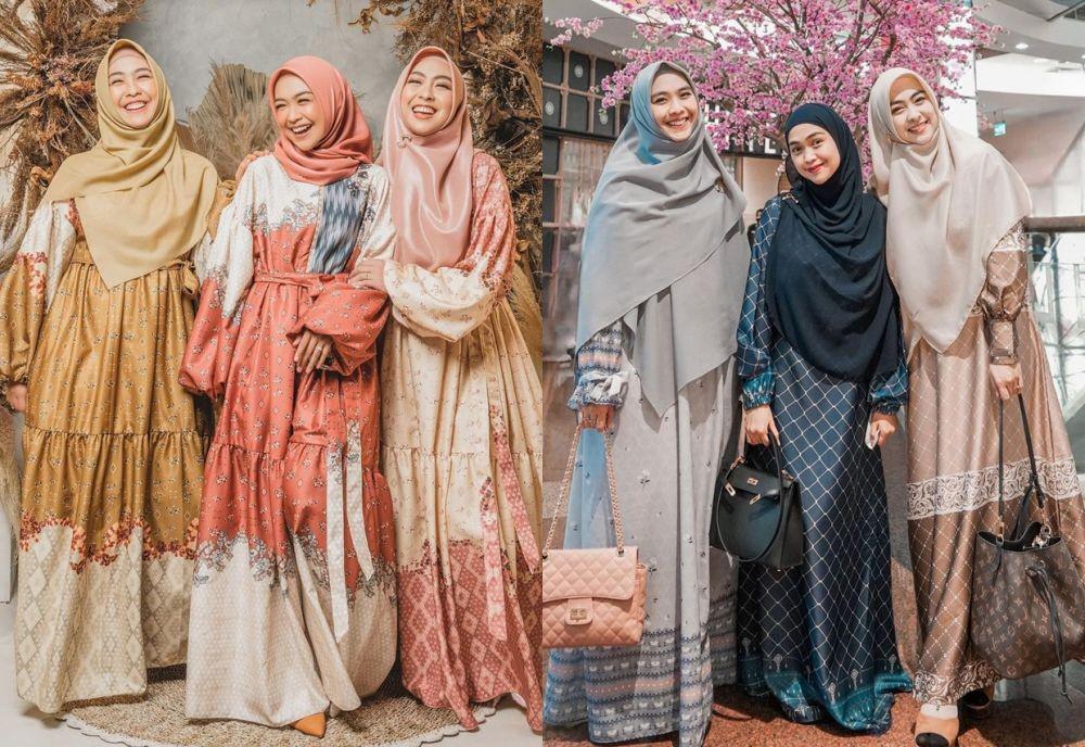 9 OOTD Syar'i ala Ria Ricis dan Saudara, Santunnya Maksimal!