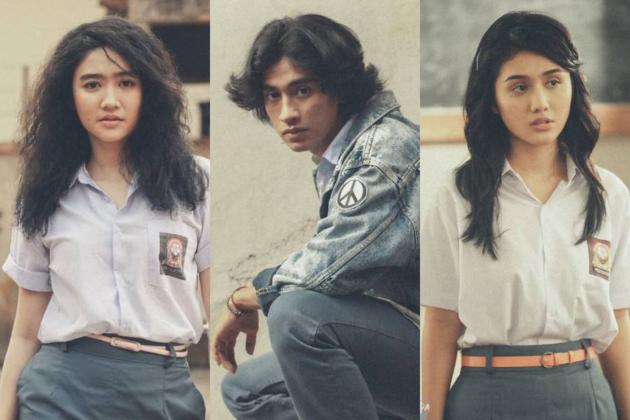 Febby Rastanty, Abidzar Al Aghifari, dan Zulfa Maharani dalam film “Balada Si Roy” (Dok. IDN Pictures)