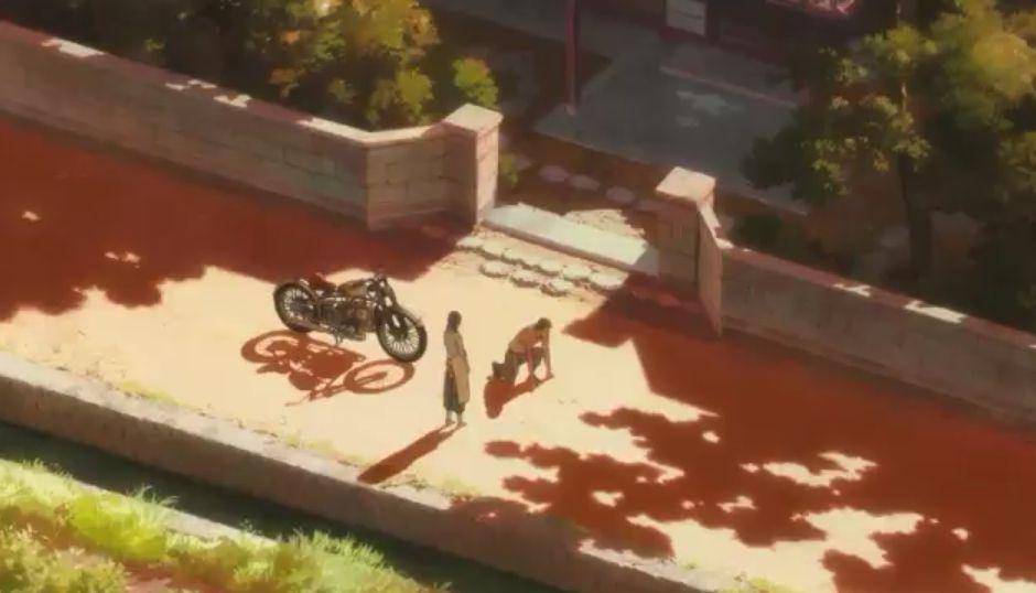 cuplikan saat kakek buyut melamar nenek buyut (dok. Studio Chizu/Mirai no Mirai)