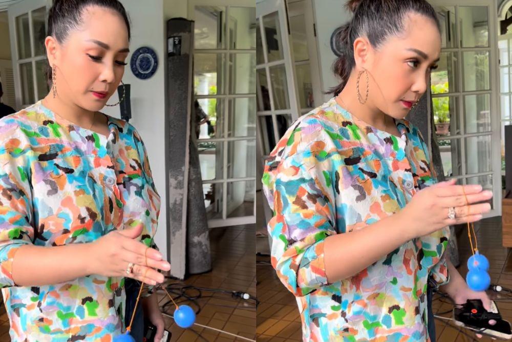 10 Momen Nagita Jadi Queen Lato-lato, Cincin Berlian Bikin Salfok!