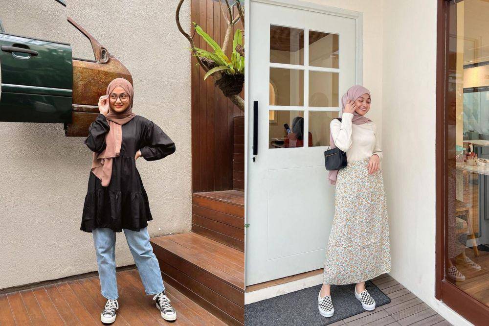 potret selebgram Elya Anisa dengan gaya casual (instagram.com/elyanisa_)
