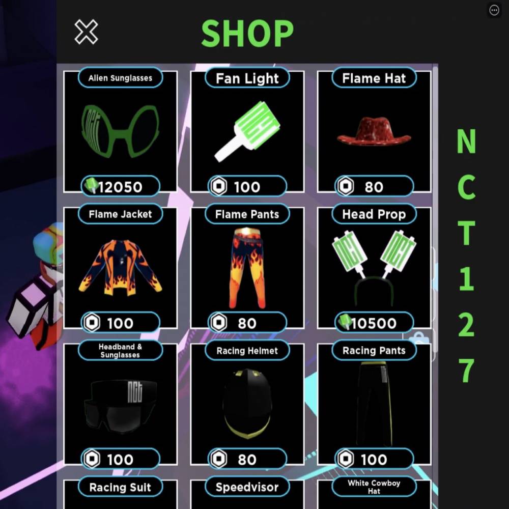 fan item di konser virtual NCT 127 (twitter.com/jaehyunpetals)