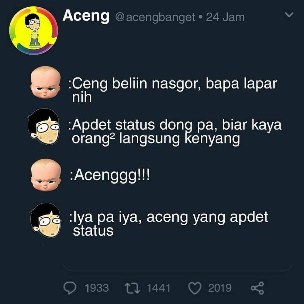 meme obrolan bapak dan anak (instagram.com/acengbanget)