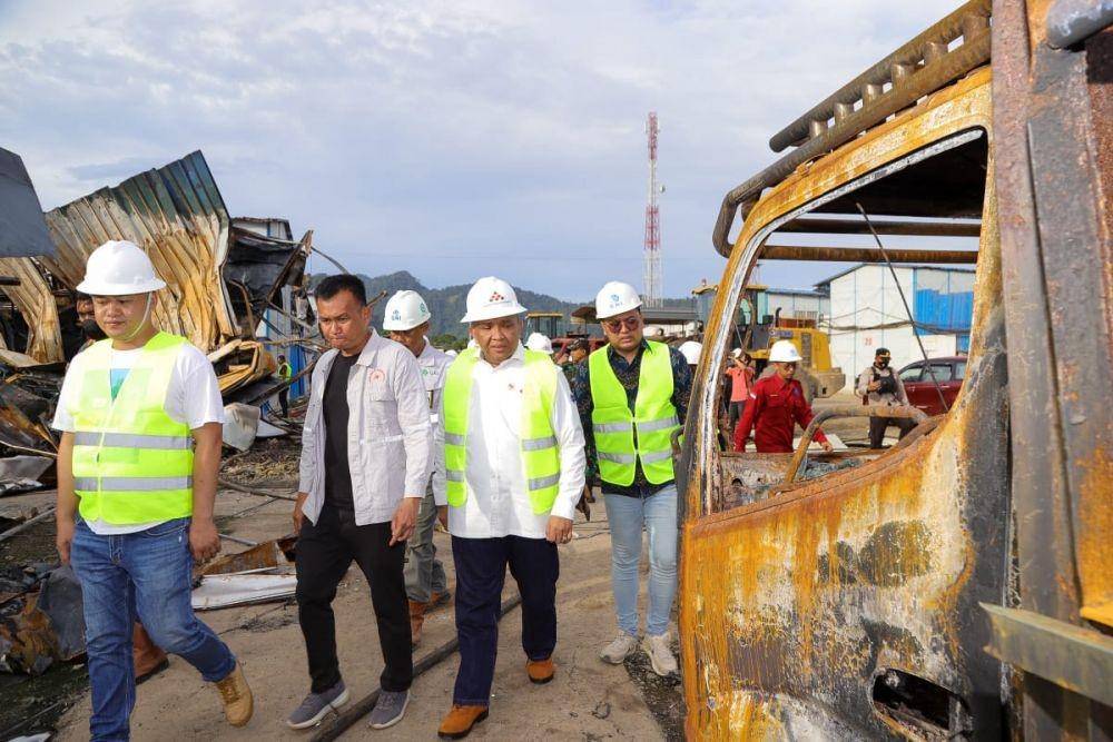 Wakil Menteri Ketenagakerjaan Afriansyah Noor meninjau PT Gunbuster Nickel Industry (GNI) di Morowali Utara, Sulawesi Tengah pada Kamis (19/1/2023). (Dok. Kemnaker)