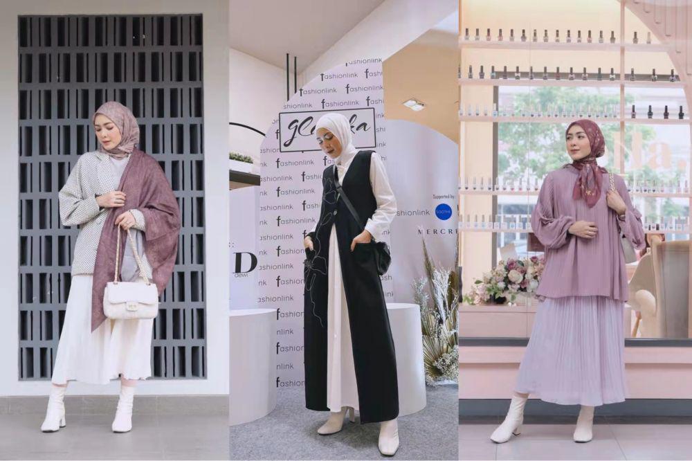 9 OOTD Semi Formal ala Richa Iskak, Cocok Buat Ngantor!