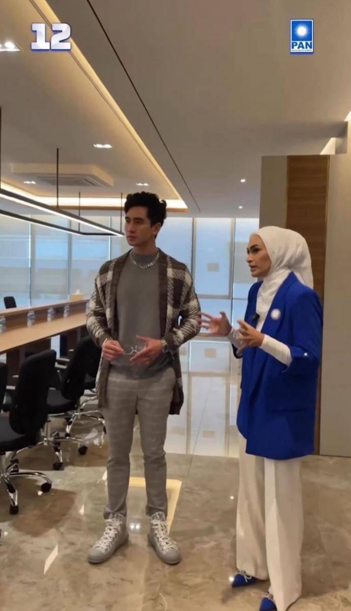 potret Verrell Bramasta ke kantor DPP PAN (instagram.com/amanatnasional)