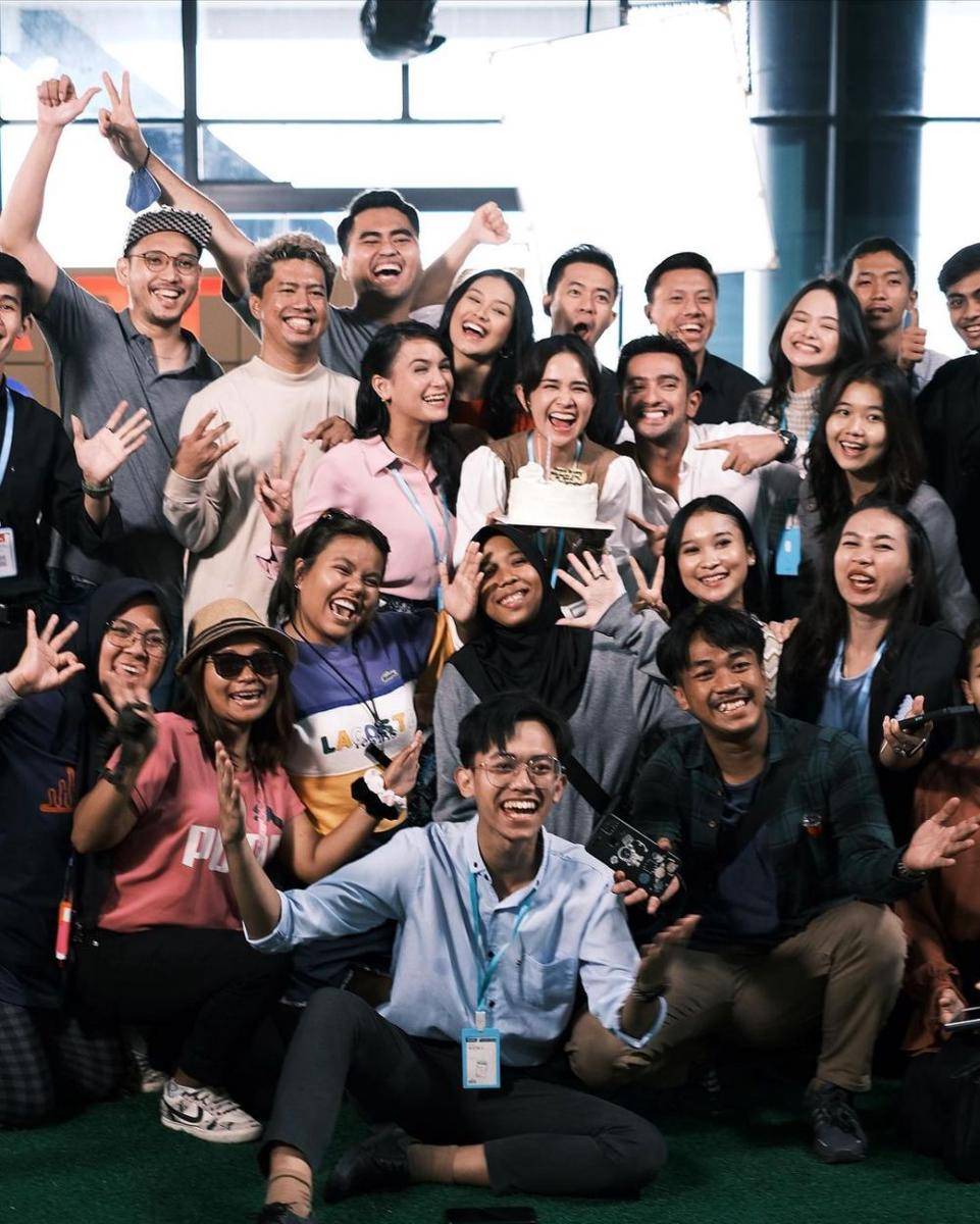 Potret Michelle Ziudith bersama tim dan pemain (instagram.com/michelleziu)