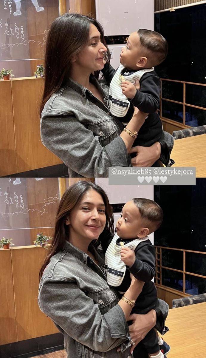Nabila Syakieb dan baby L (instagram.com/marginw)