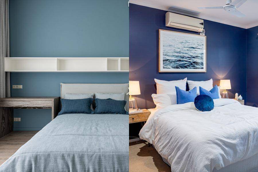 kamar warna biru (pexels.com/Max Vakhtbovych | unsplash.com/mitchell luo)