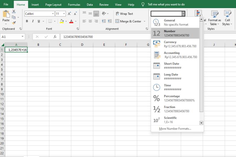 ilustrasi cara menonaktifkan pembulatan di Microsoft Excel (IDN Times/Ana Widiawati)