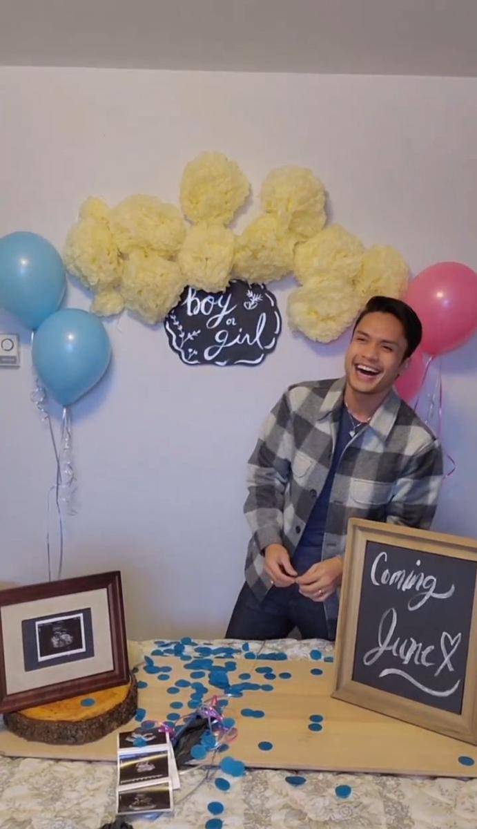potret gender reveal anak kedua Randy Pangalila (instagram.com/randpunk)