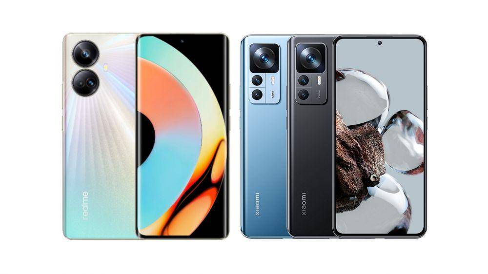 Realme 10 Pro Plus dan Xiaomi 12T (buy.realme.com | mi.co.id)