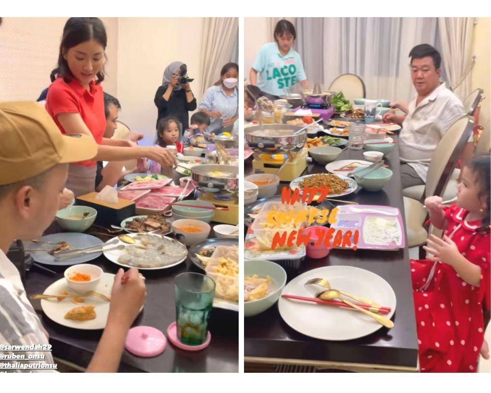 The Onsu Family rayakan Imlek (instagram.com/thaniaputrionsu)