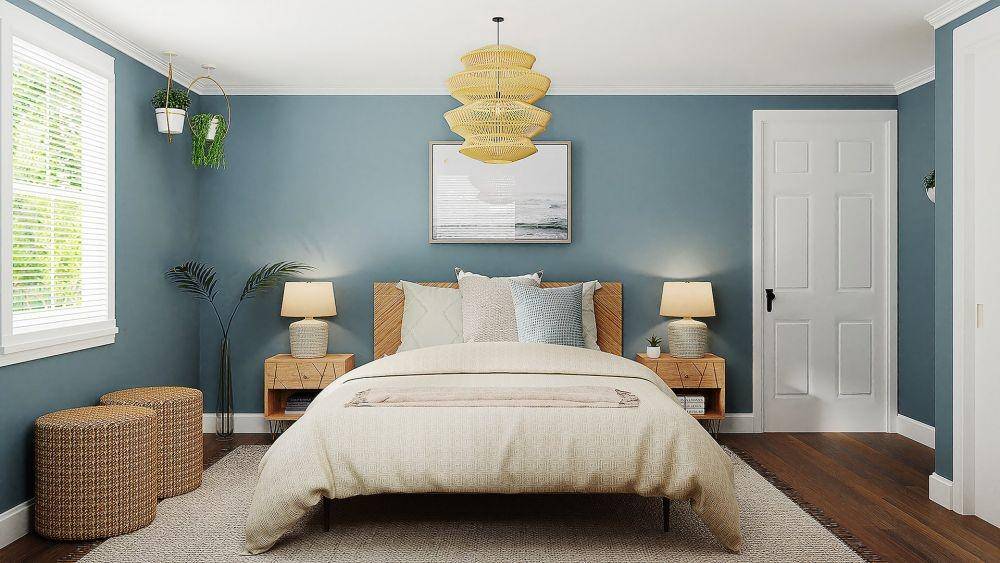 kamar warna biru (unsplash.com/spacejoy)