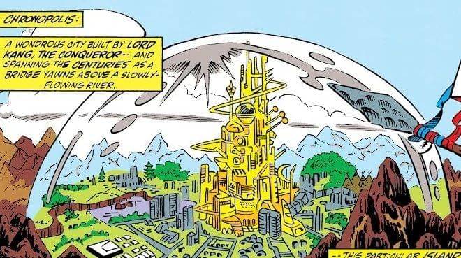Bentuk kota Chronopolis. (dok. Marvel Comics/Chronopolis)