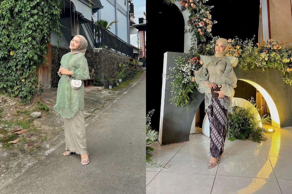 9 Ide Mix and Match Busana Warna Hijau ala Seviqe Febinita