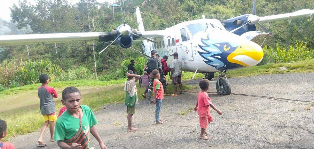 Kondisi pesawat Sam Air usai tergelincir, IDN Times/ Istimewa