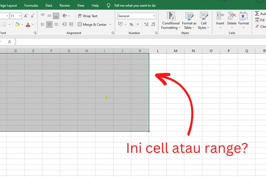Pengertian Range dan Cell dalam Microsoft Excel, Penting Diketahui