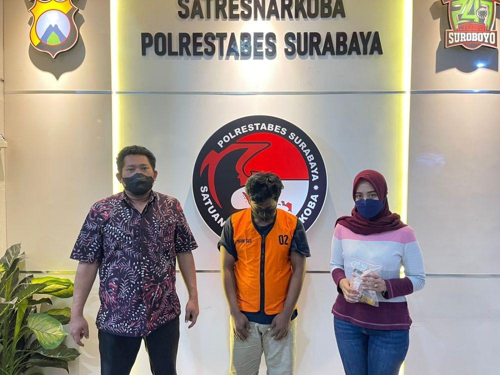 Bosen Nguli, Kuli Bangunan di Putat Jaya Edarkan Sabu