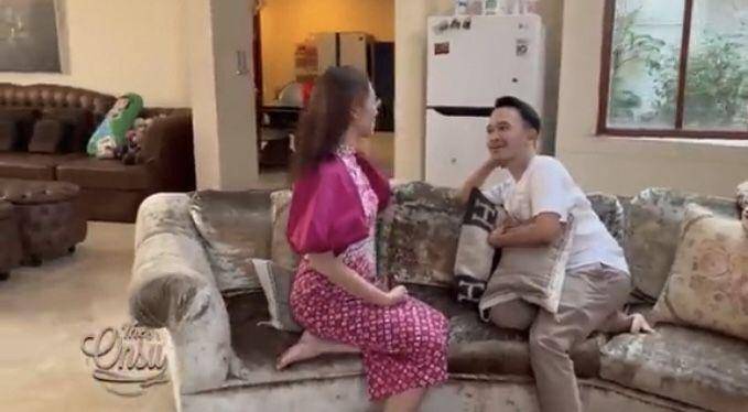 Bunda Corla Sidak rumah Ruben (Youtube.com /The Onsu Family)