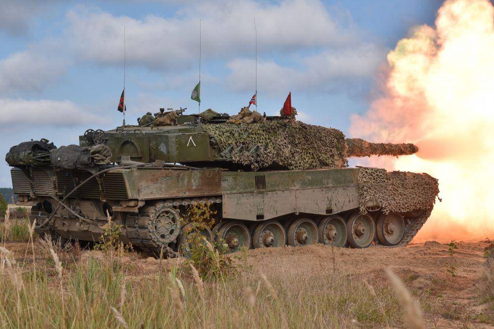 ilustrasi tank Leopard (Twitter.com/Bundeswehr im Einsatz)