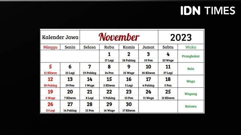 Kalender Jawa 2023. (IDN Times/Dian Septi Arthasalina)