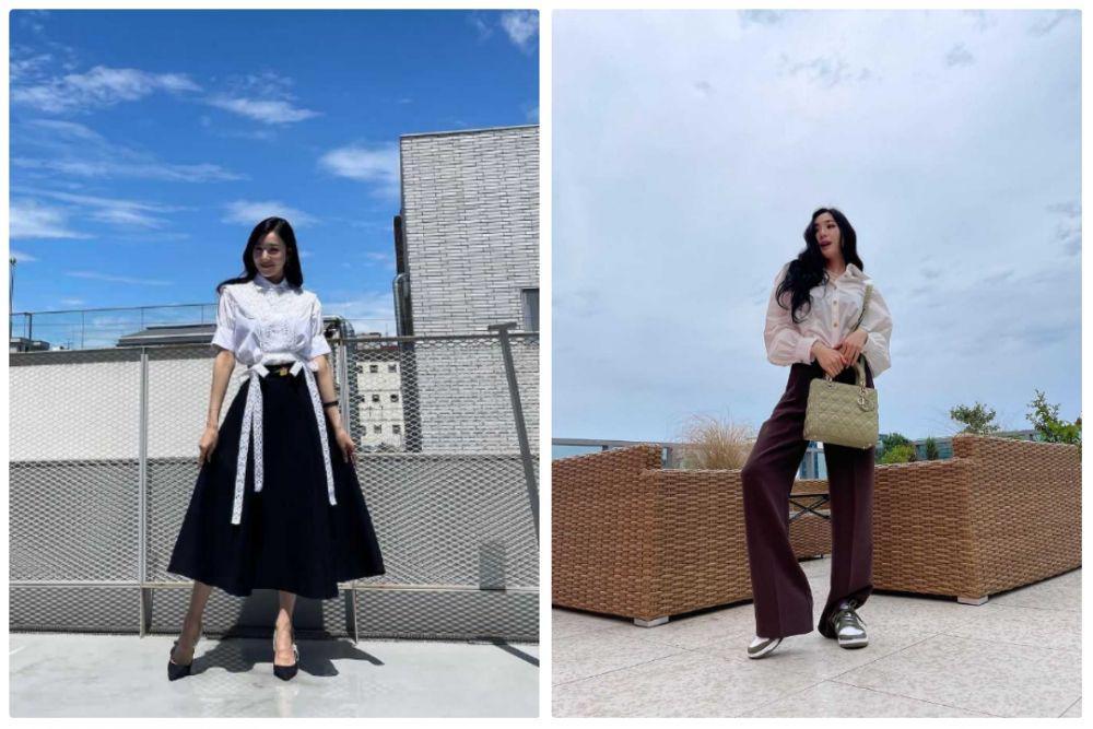9 Inspirasi Padu Padan Blouse ala Tiffany Young, Catchy dan Elegan!
