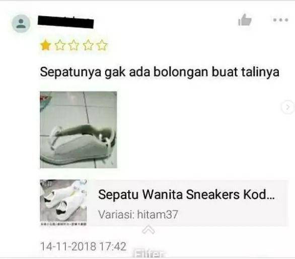 beli sepatu online tapi zonk (reddit.com/natezom)