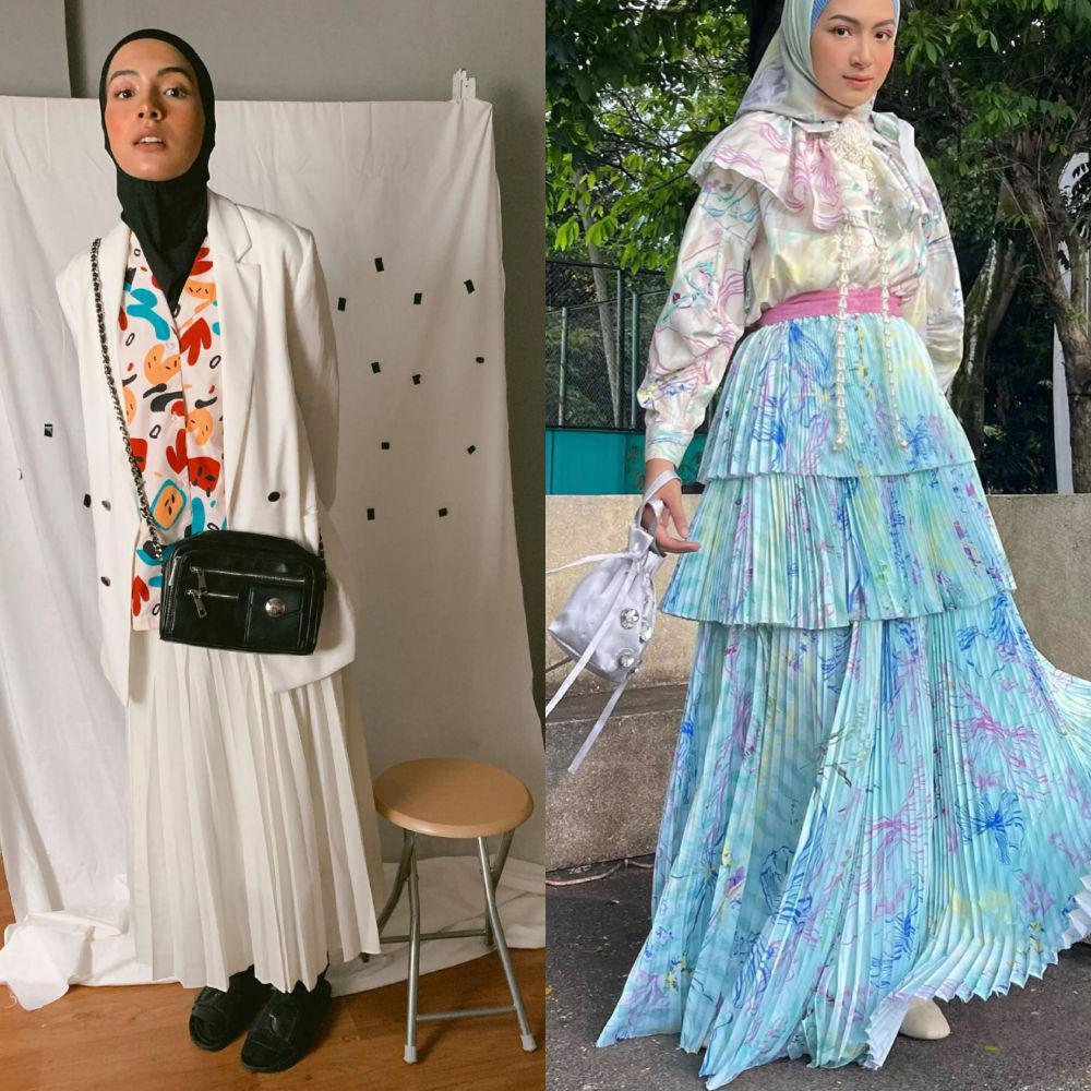 13 Padu Padan Outfit Hijab ala Bella Attamimi, Cheerful!