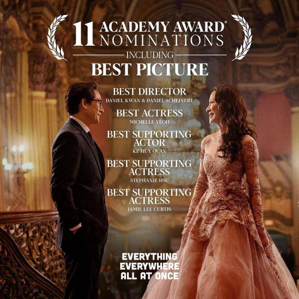 poster film Everything Everywhere All at Once dalam nominasi Oscar 2023 (instagram.com/michelleyeoh_official)