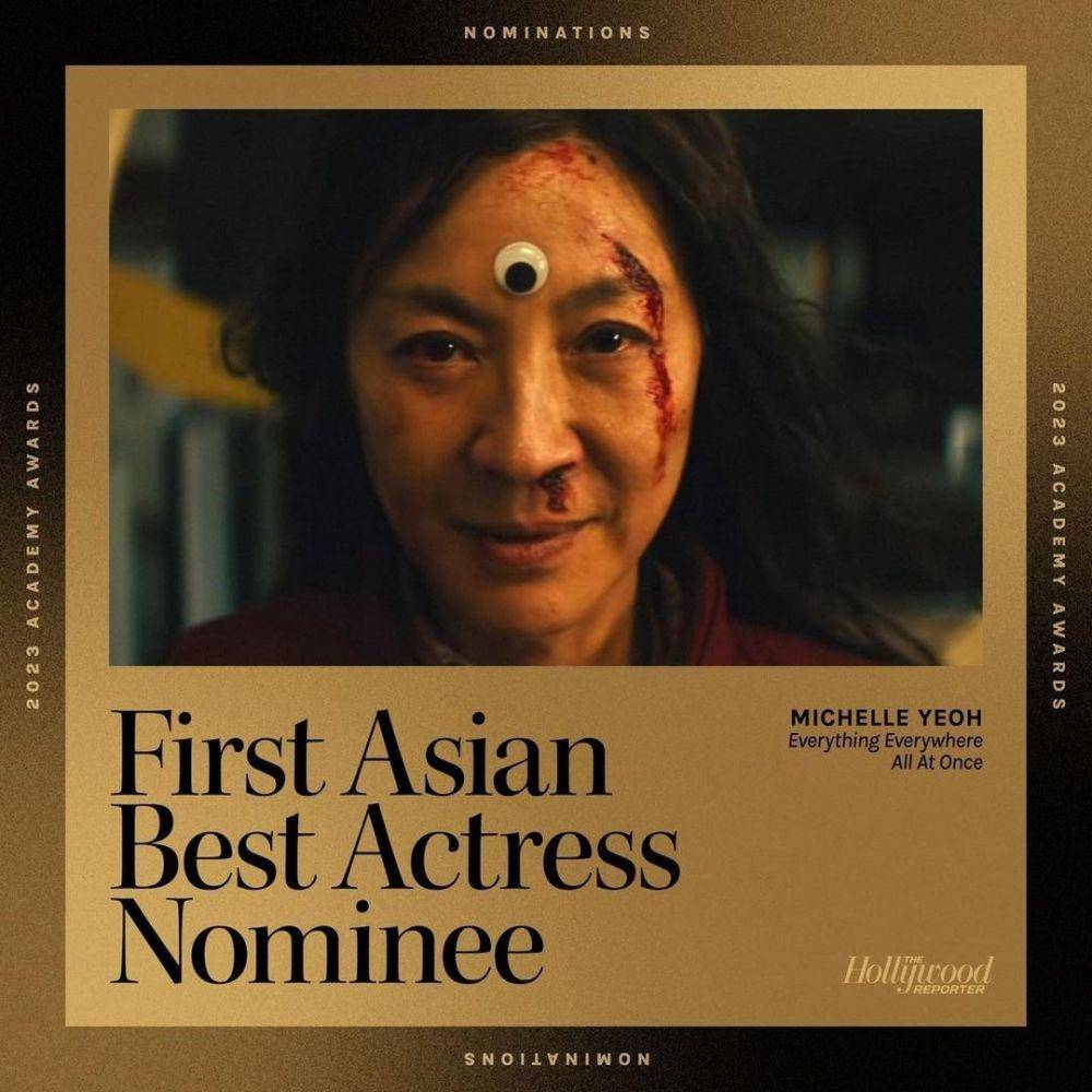 poster yang menampilkan Michelle Yeoh dalam nominasi Oscar 2023 (instagram.com/michelleyeoh_official)