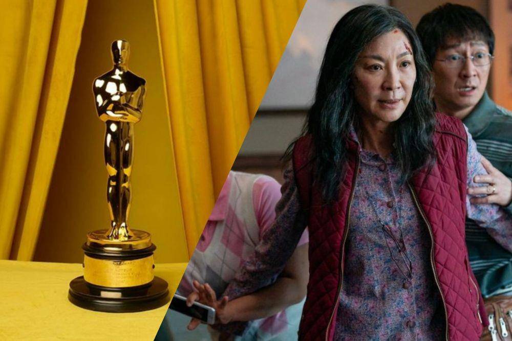Ilustrasi Piala Oscar dan Everything Everywhere All at Once ( Variety.com | dok. A24/Everything Everywhere All at Once)